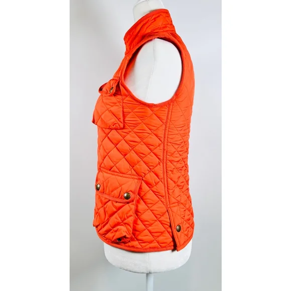 Polo Ralph Lauren Girls Vest Orange Quilted Vest Size S